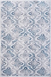 Dynamic Rugs Mosaic 1672-115 Cream Grey and Blue